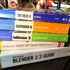 Stack of Design & CAD Tutorial Books